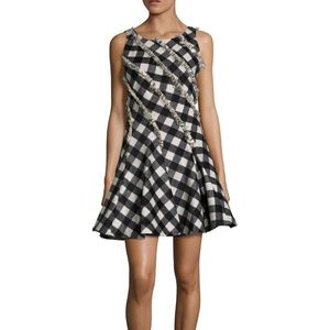 NWT ZAC Zac Posen Flannel Wool Dress Size 2 $590